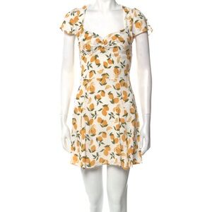 Reformation lemon Print Women's Dress size 8